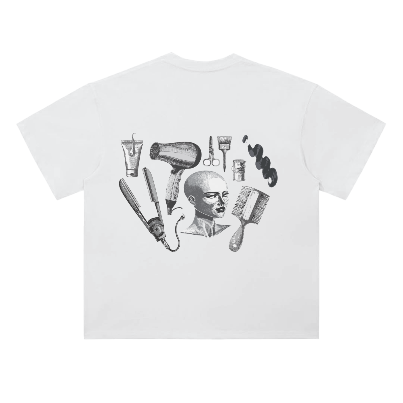 "I DONT TRAP I DO HAIR" Drop Shoulder T-Shirt